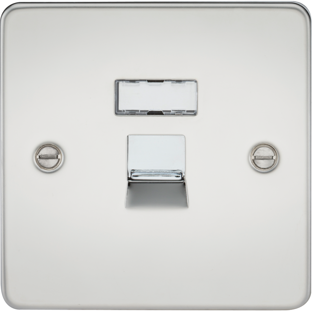 Knightsbridge FPRJ45PC RJ45 Network Outlet Polished Chrome