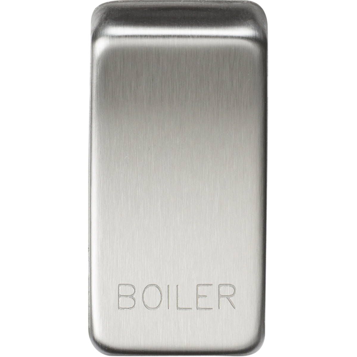 Knightsbridge GDBOILBC Switch cover "marked BOILER" brushed chrome