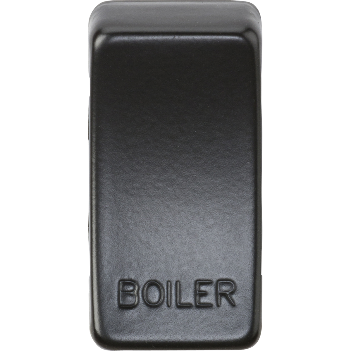 Knightsbridge GDBOILMB Switch cover "marked BOILER" matt black