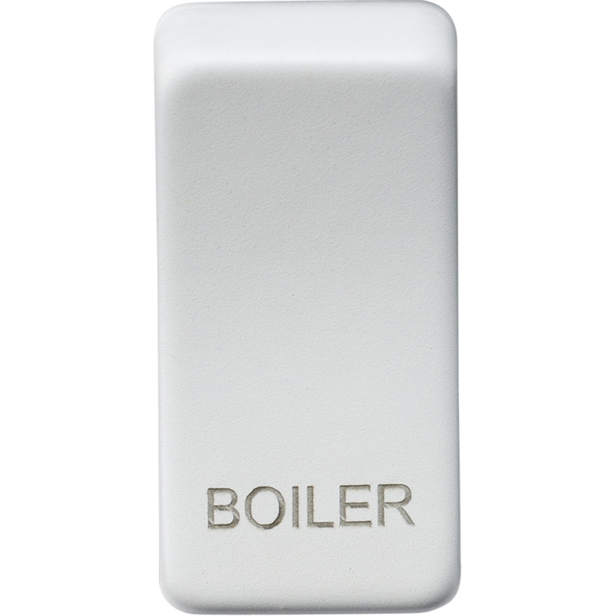 Knightsbridge GDBOILMW Switch cover "marked BOILER" matt white