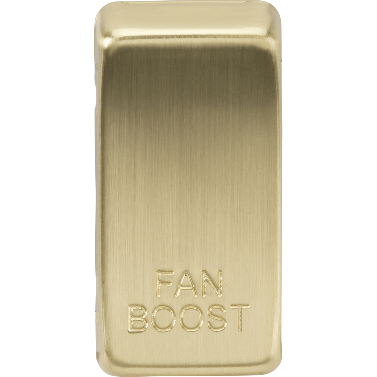 Knightsbridge GDBOOSTBB Switch cover "marked FAN BOOST" brushed brass