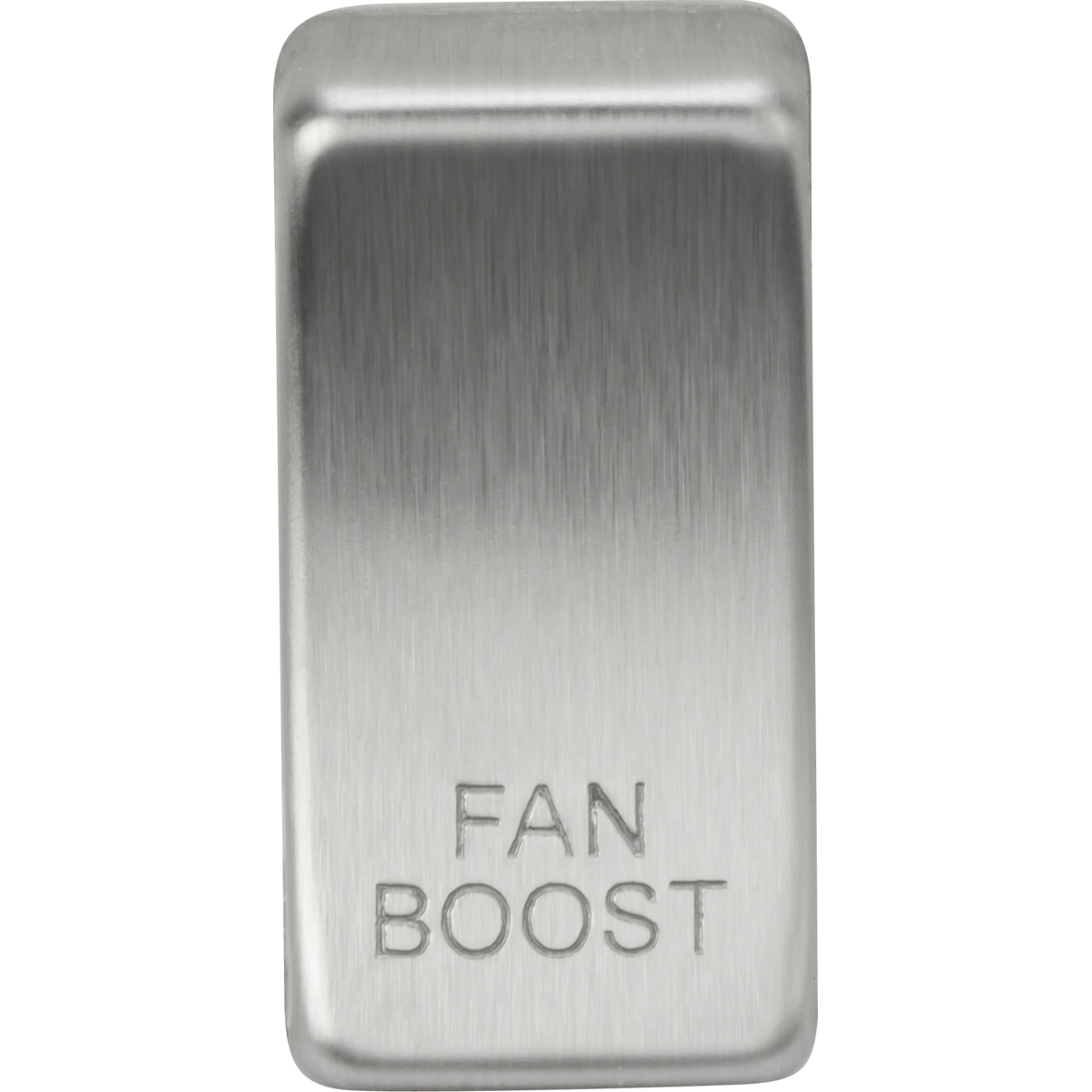 Knightsbridge GDBOOSTBC Switch cover marked "FAN BOOST" Brushed Chrome