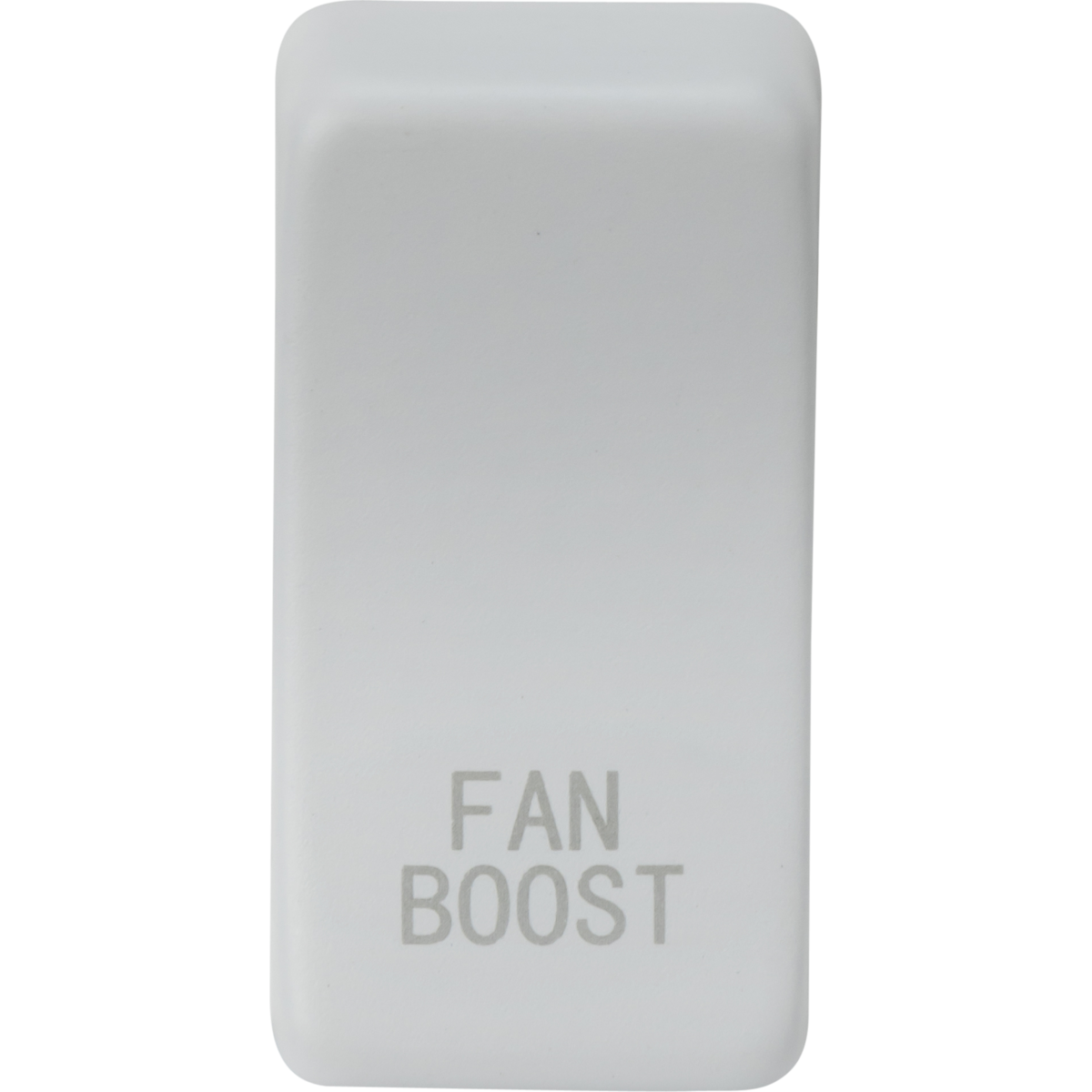 Knightsbridge GDBOOSTMW Switch cover marked "FAN BOOST" Matt White