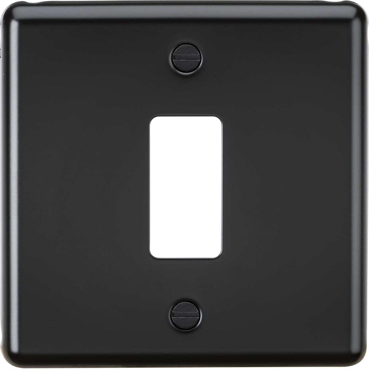 Knightsbridge GDCL1MB 1G Grid Faceplate Matt Black