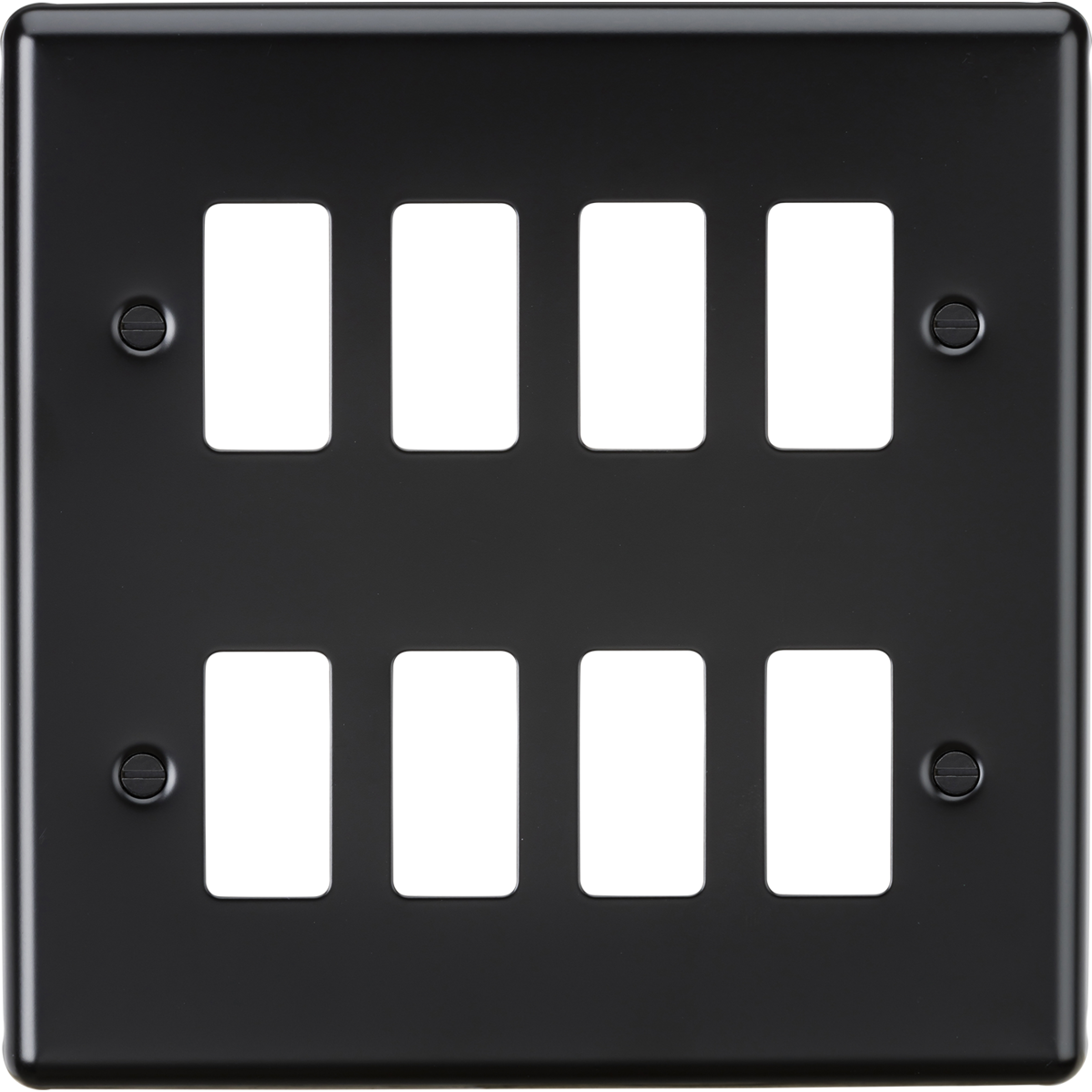 Knightsbridge GDCL8MB 8G Grid Faceplate Matt Black