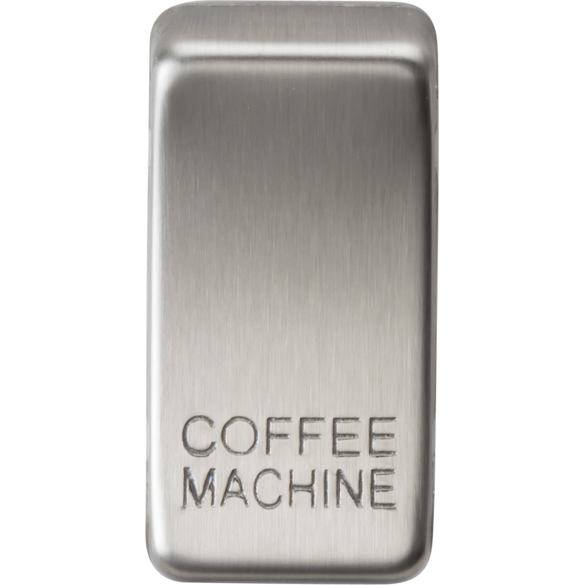 Knightsbridge GDCOFFBC Switch cover "marked COFFEE MACHINE" brushed chrome