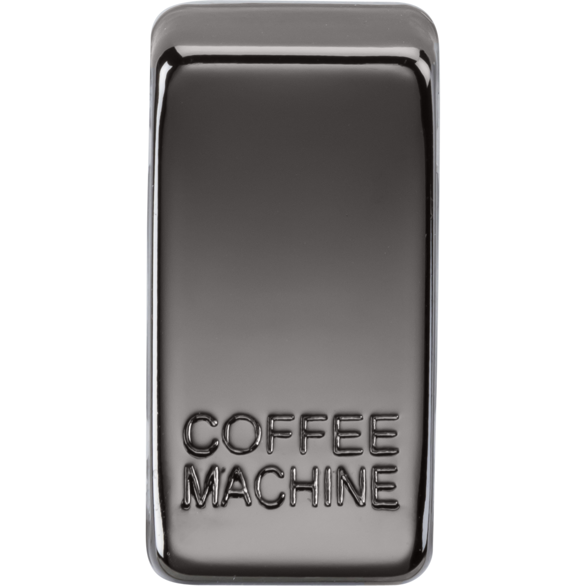 Knightsbridge GDCOFFBN Switch cover "marked COFFEE MACHINE" black nickel