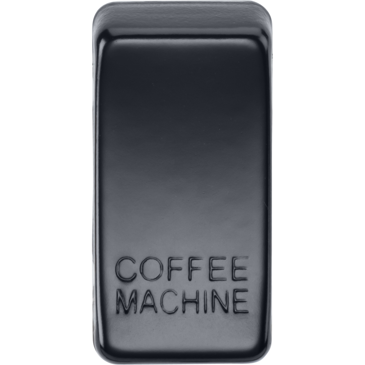 Knightsbridge GDCOFFMB Switch cover "marked COFFEE MACHINE" matt black