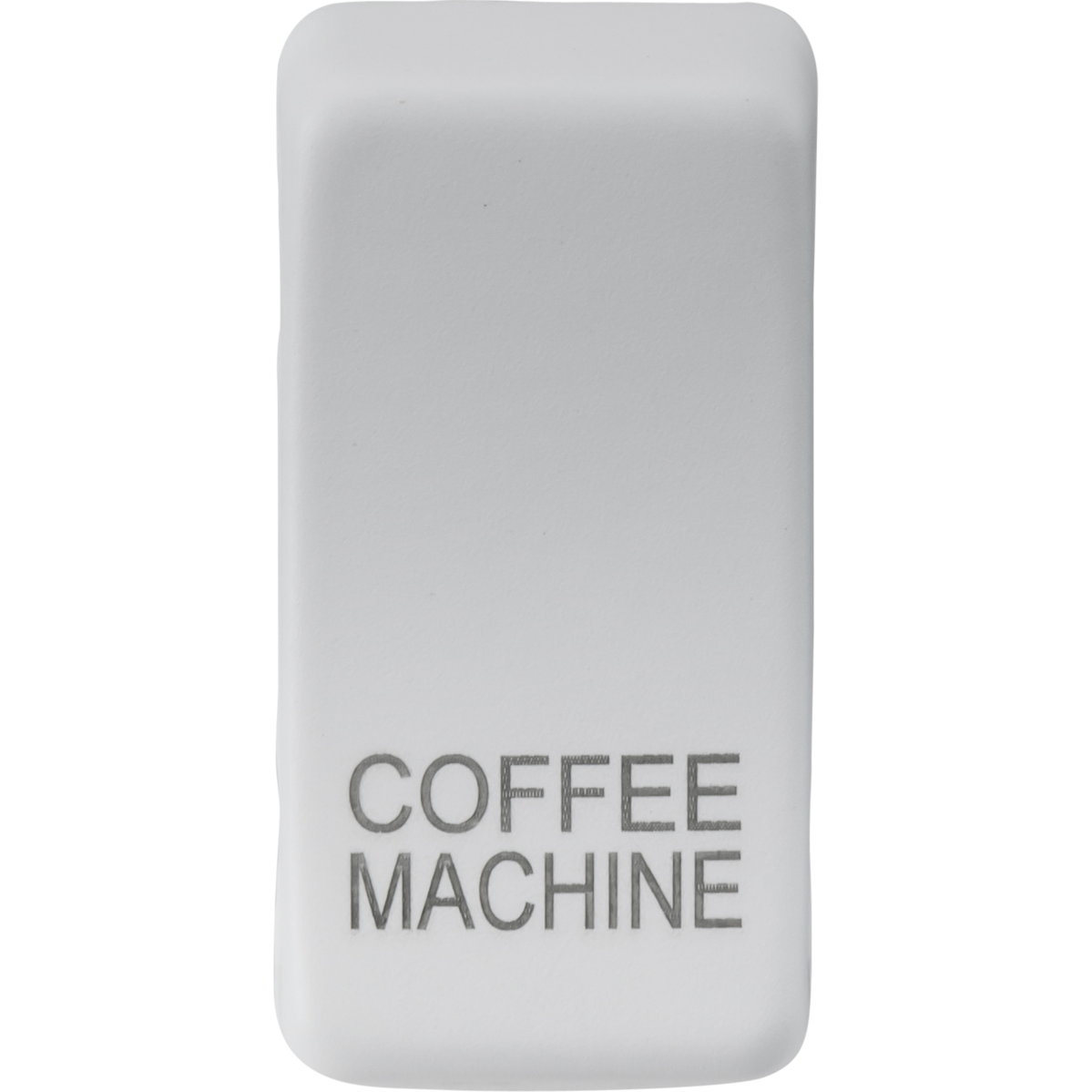 Knightsbridge GDCOFFMW Switch cover "marked COFFEE MACHINE" matt white