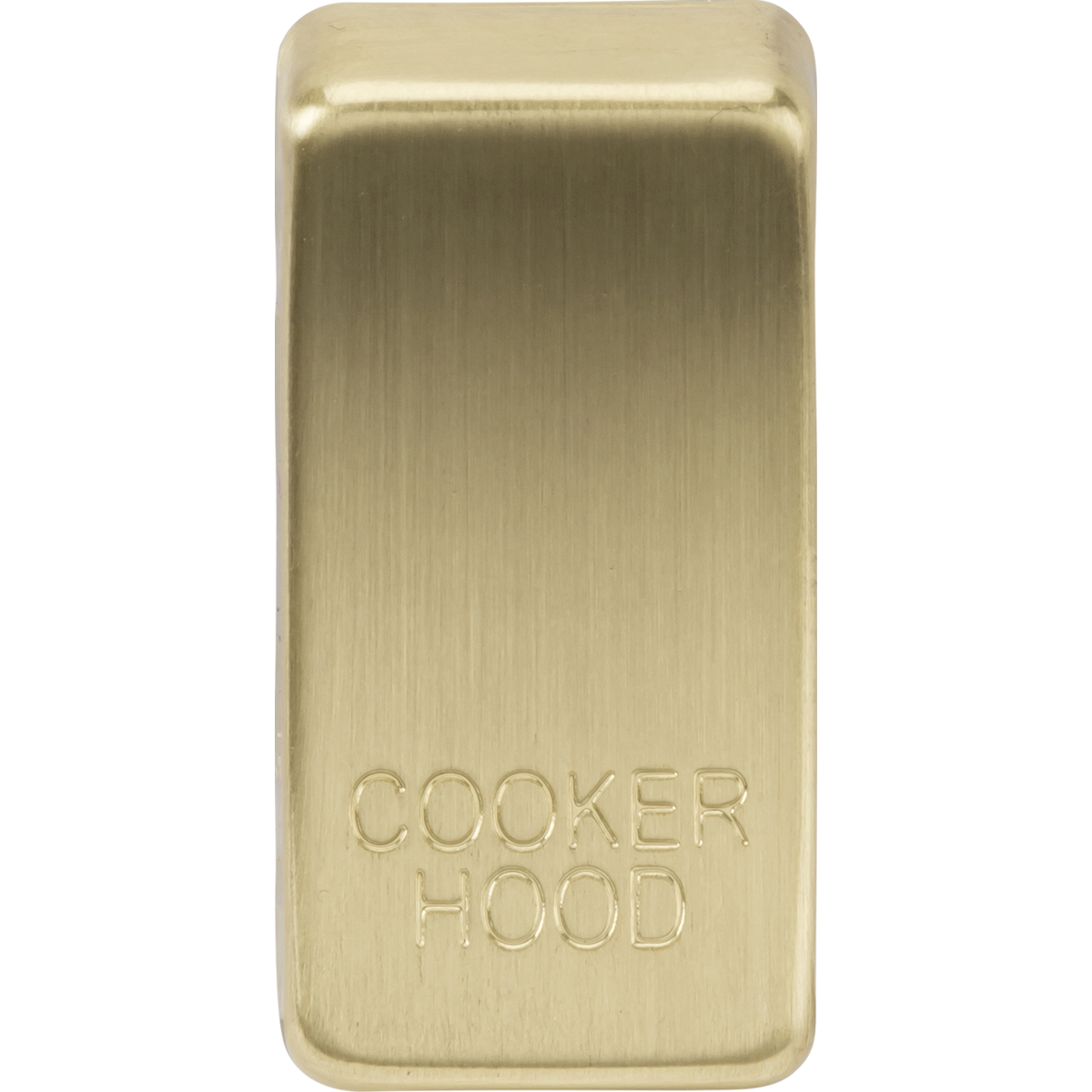 Knightsbridge GDCOOKBB Switch cover "marked COOKER HOOD" brushed brass
