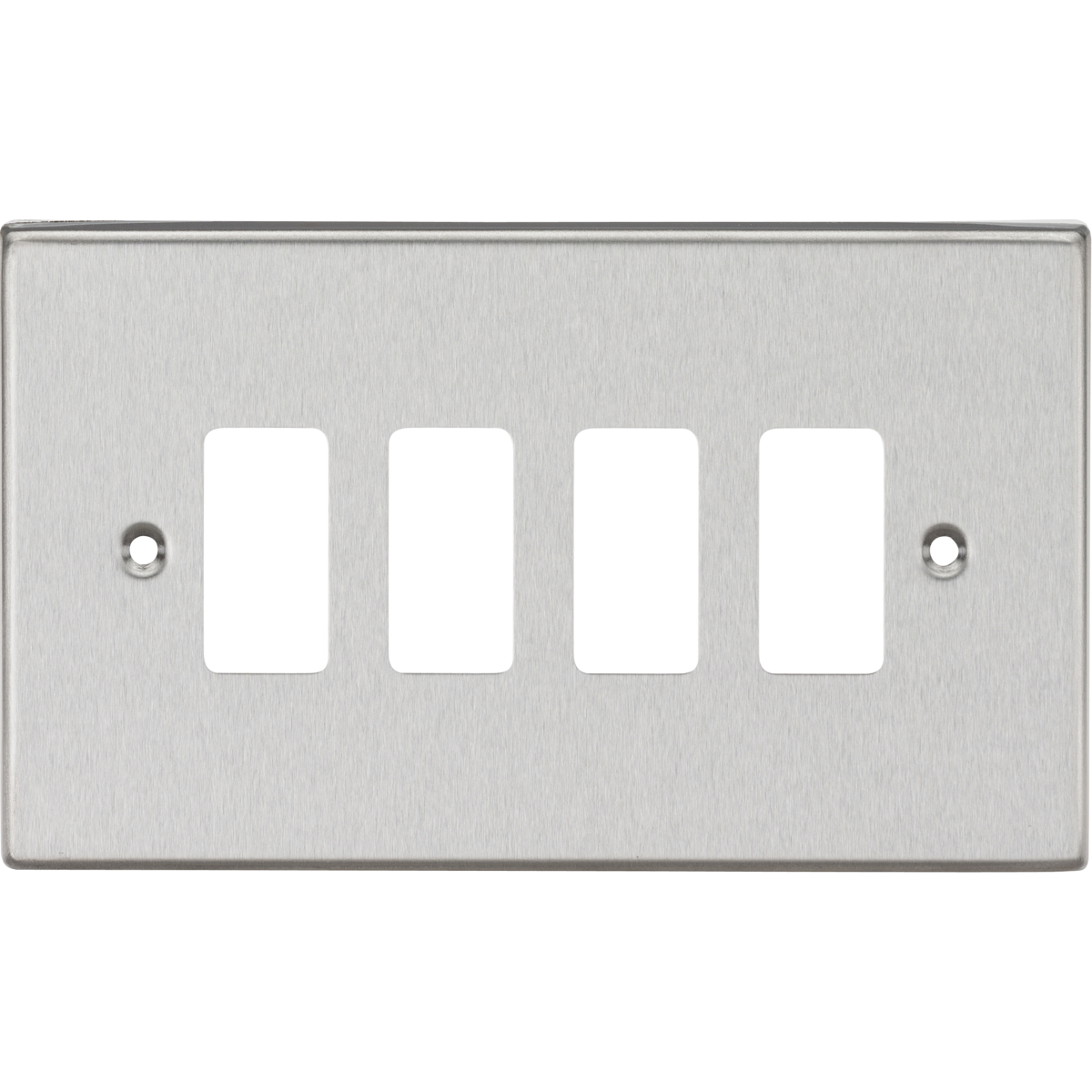 Knightsbridge GDCS4BC 4G Grid Faceplate Brushed Chrome