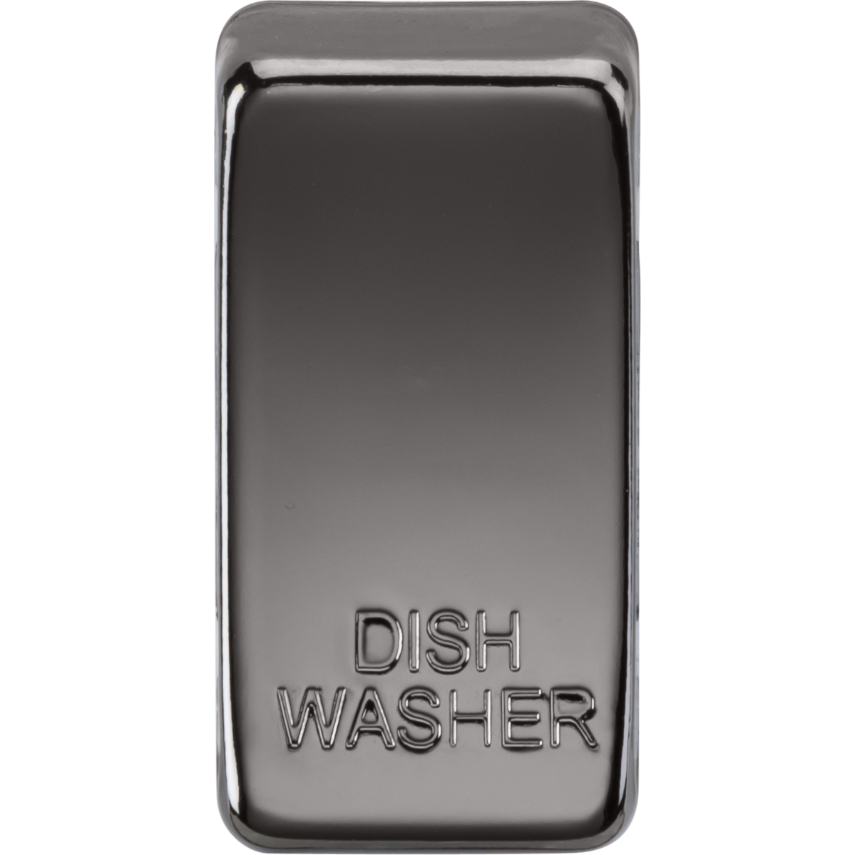 Knightsbridge GDDISHBN Switch cover "marked DISHWASHER" black nickel