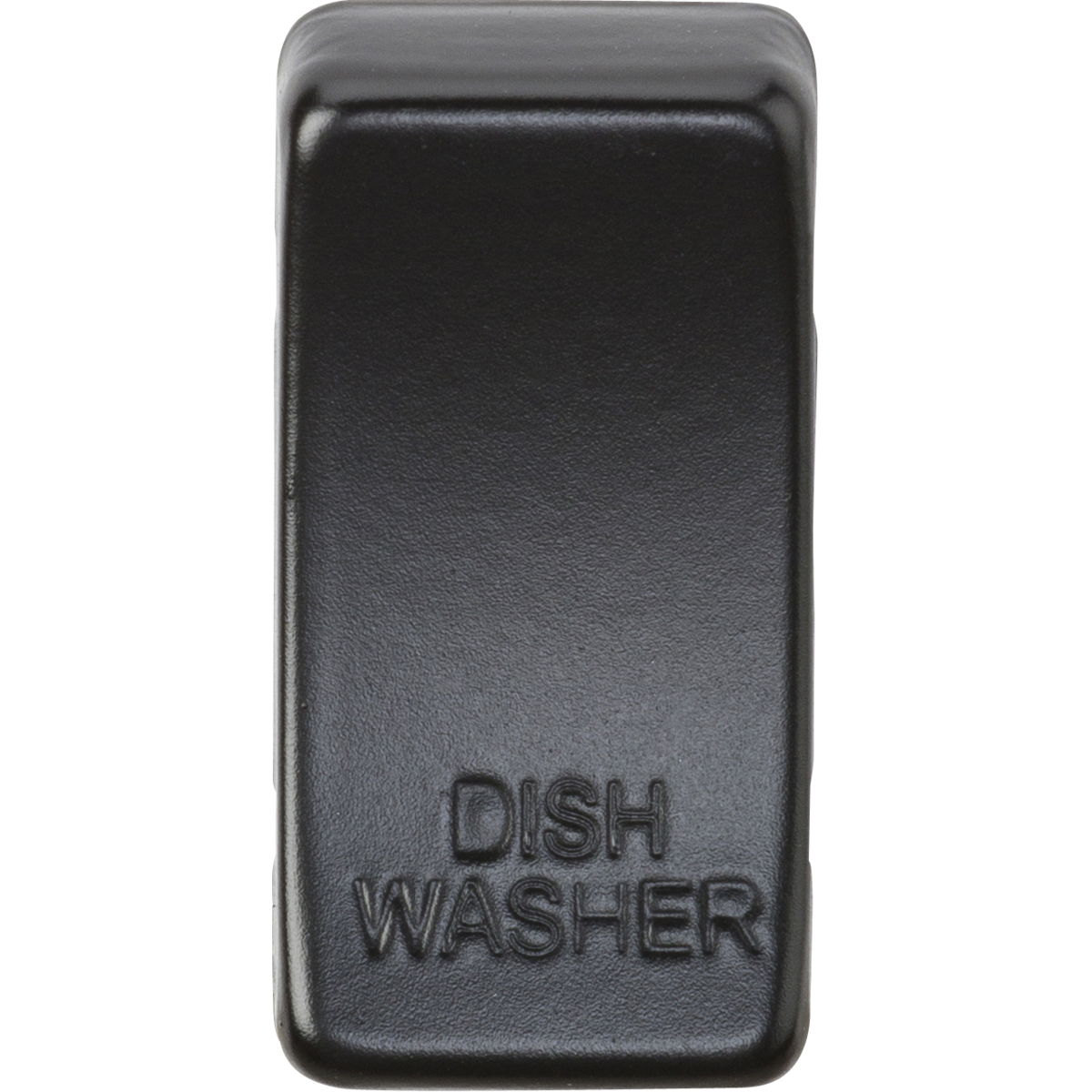 Knightsbridge GDDISHMB Switch cover "marked DISHWASHER" matt black