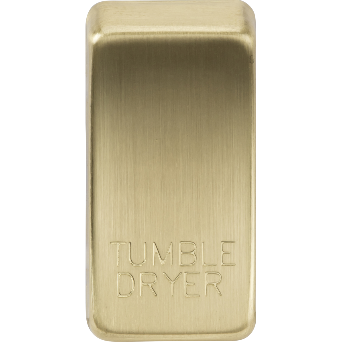 Knightsbridge GDDRYBB Switch cover "marked TUMBLE DRYER" brushed brass