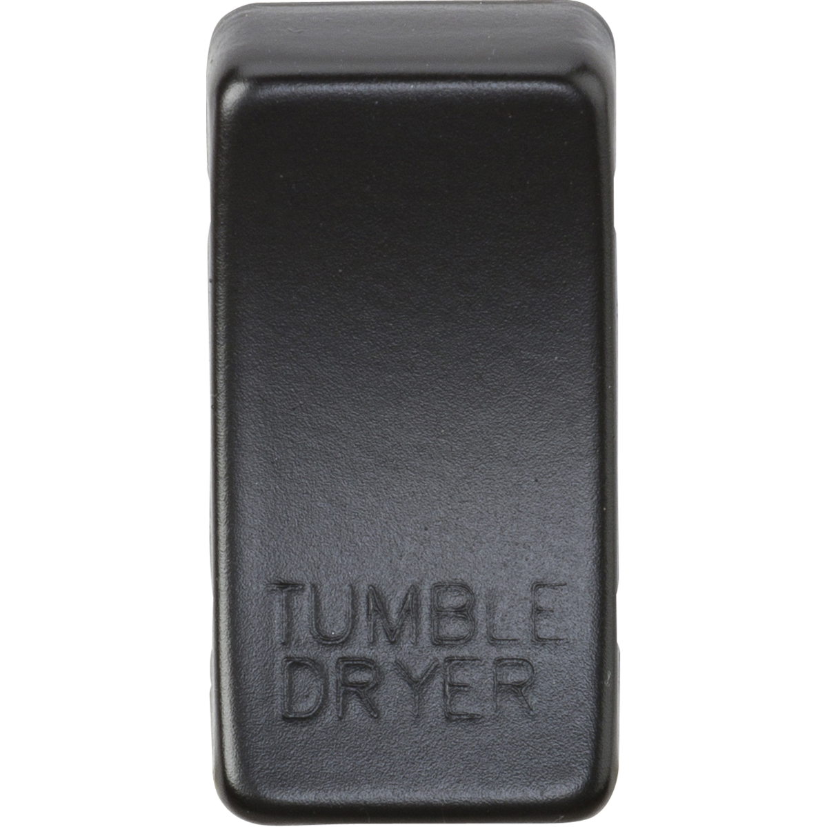 Knightsbridge GDDRYMB Switch cover "marked TUMBLE DRYER" matt black