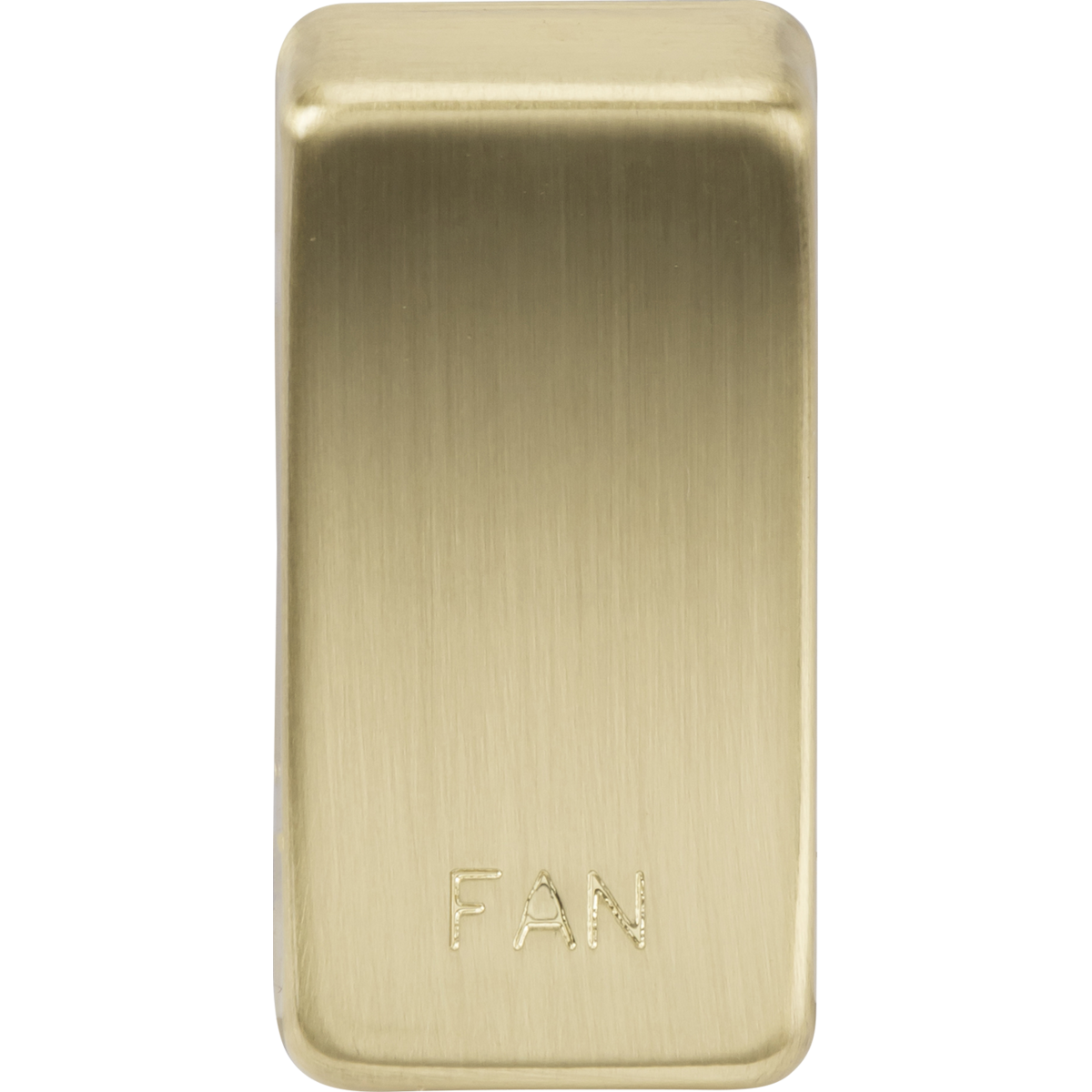 Knightsbridge GDFANBB Switch cover "marked FAN" brushed brass