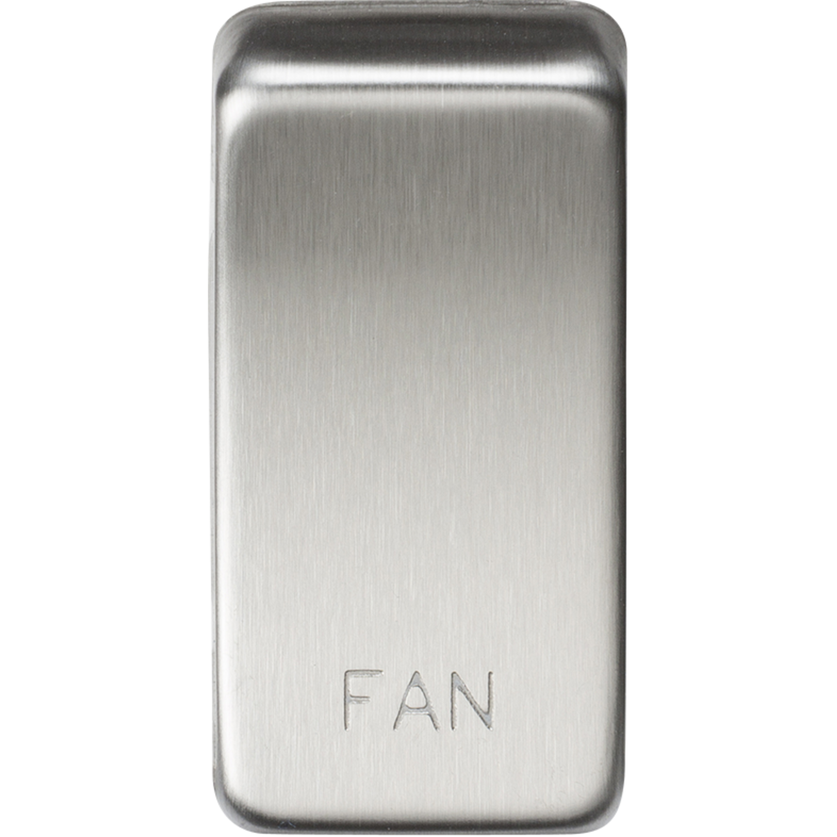 Knightsbridge GDFANBC Switch cover "marked FAN" brushed chrome
