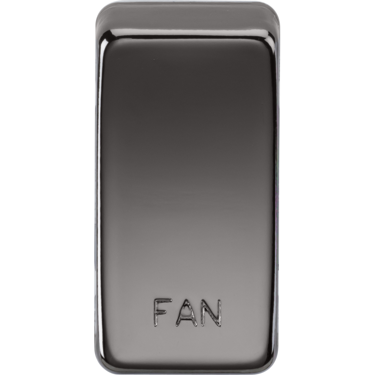 Knightsbridge GDFANBN Switch cover "marked FAN" black nickel