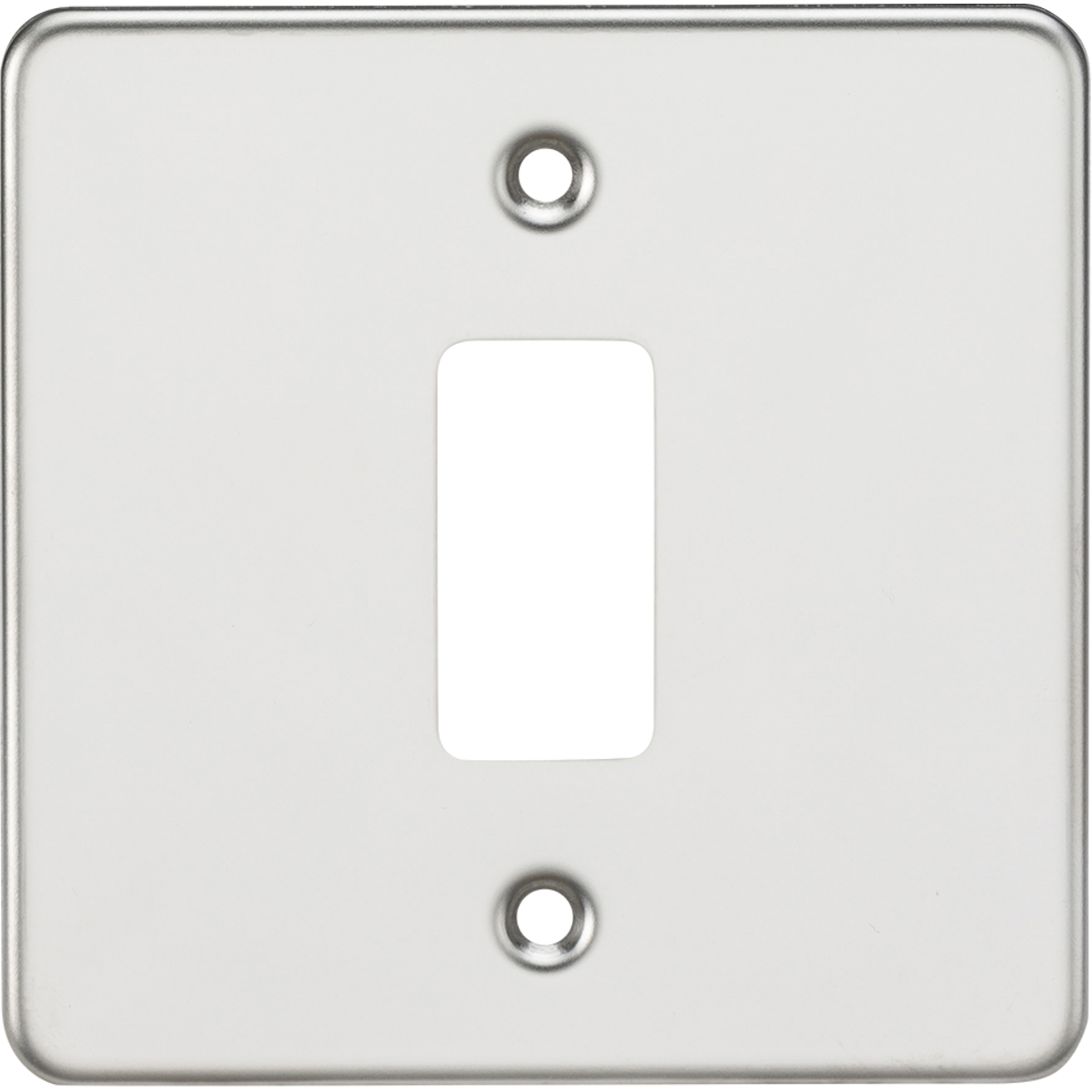 Knightsbridge GDFP001PC Flat plate 1G grid faceplate polished chrome
