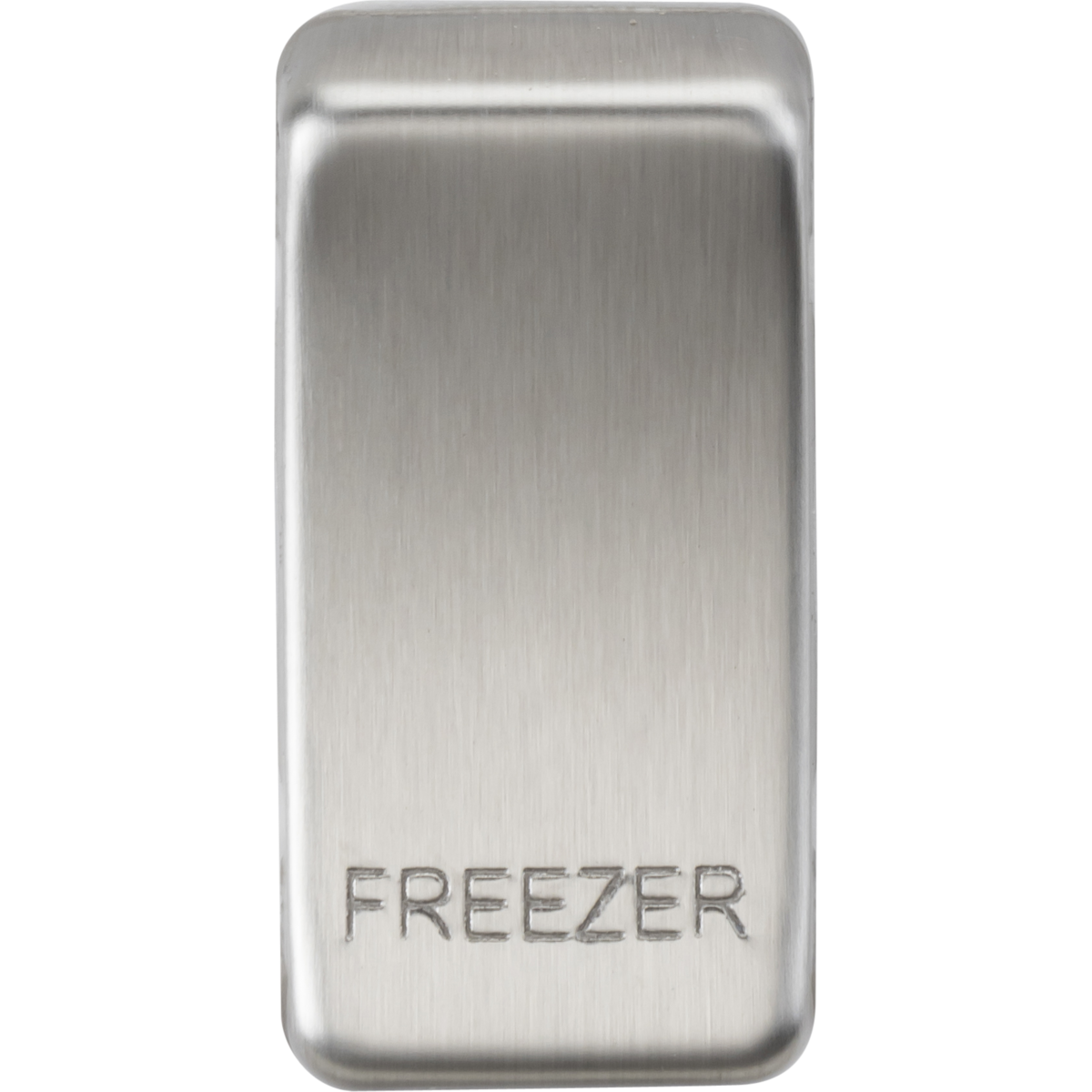 Knightsbridge GDFREEZERBC Switch cover "marked FREEZER" brushed chrome