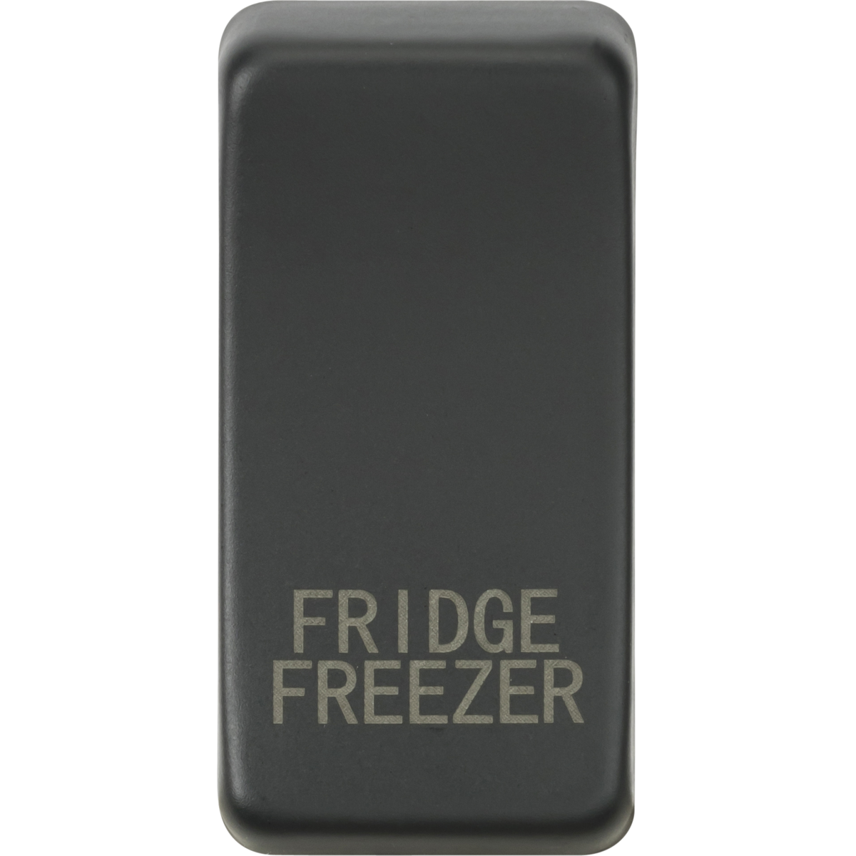 Knightsbridge GDFRIDAT Switch cover "marked FRIDGE FREEZER" anthracite