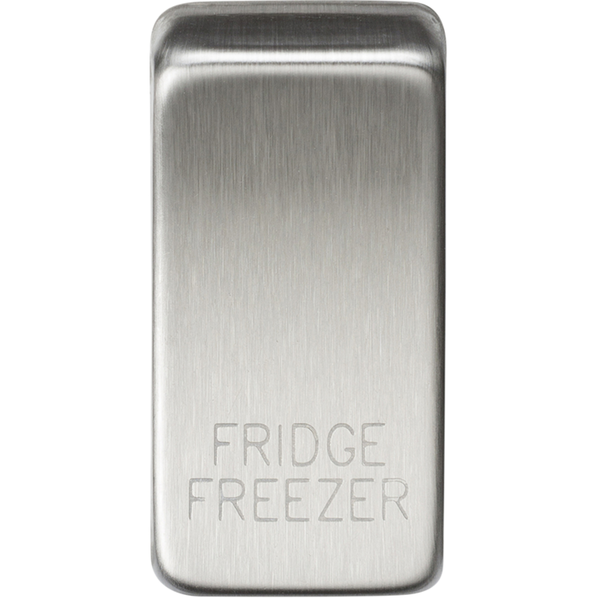Knightsbridge GDFRIDBC Switch cover "marked FRIDGE/FREEZER" brushed chrome