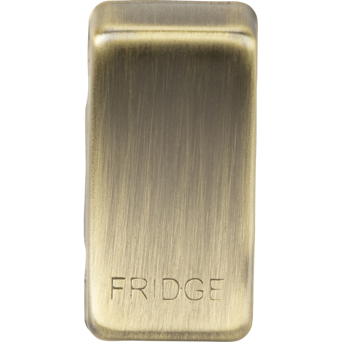 Knightsbridge GDFRIDGEAB Switch cover "marked FRIDGE" antique brass