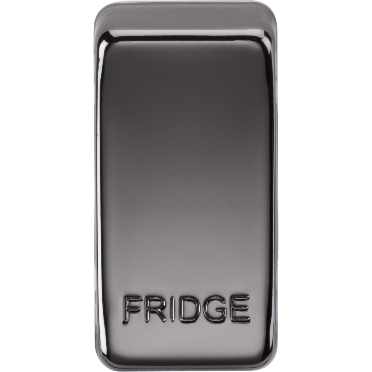 Knightsbridge GDFRIDGEBN Switch cover "marked FRIDGE" black nickel