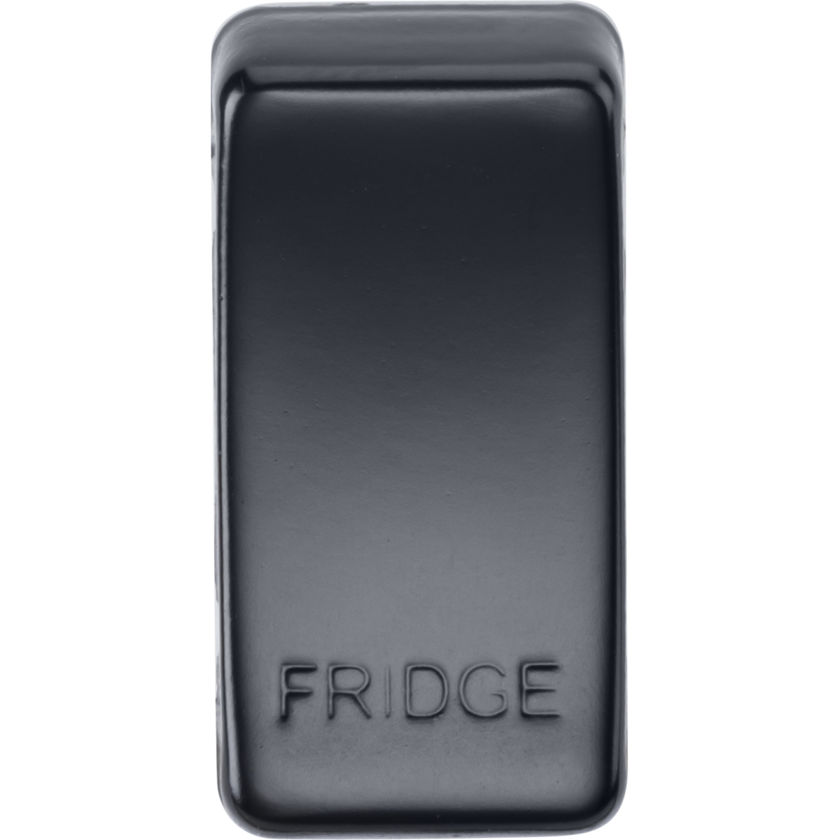 Knightsbridge GDFRIDGEMB Switch cover "marked FRIDGE" matt black