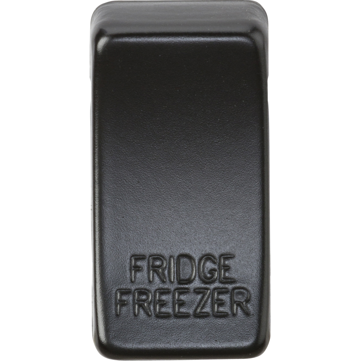 Knightsbridge GDFRIDMB Switch cover "marked FRIDGE FREEZER" matt black