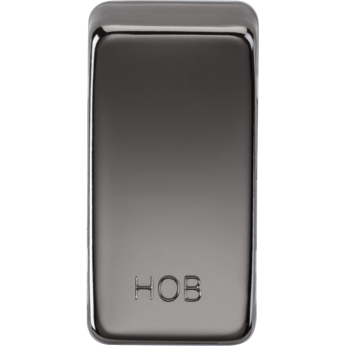 Knightsbridge GDHOBBN Switch cover "marked HOB" black nickel