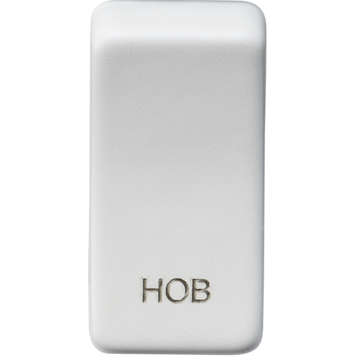 Knightsbridge GDHOBMW Switch cover "marked HOB" matt white