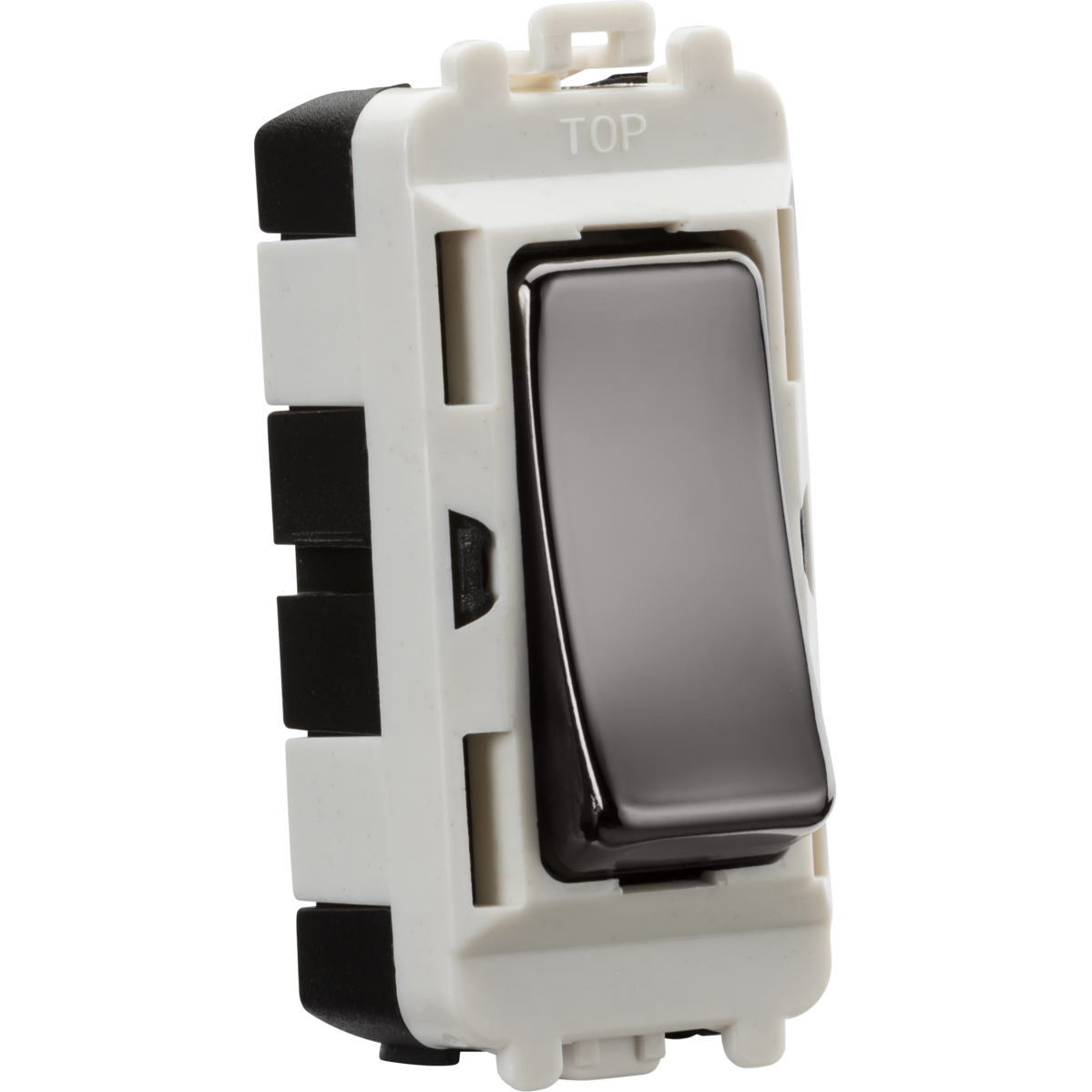 Knightsbridge GDM001BN 20AX 2 way SP grid module - black nickel