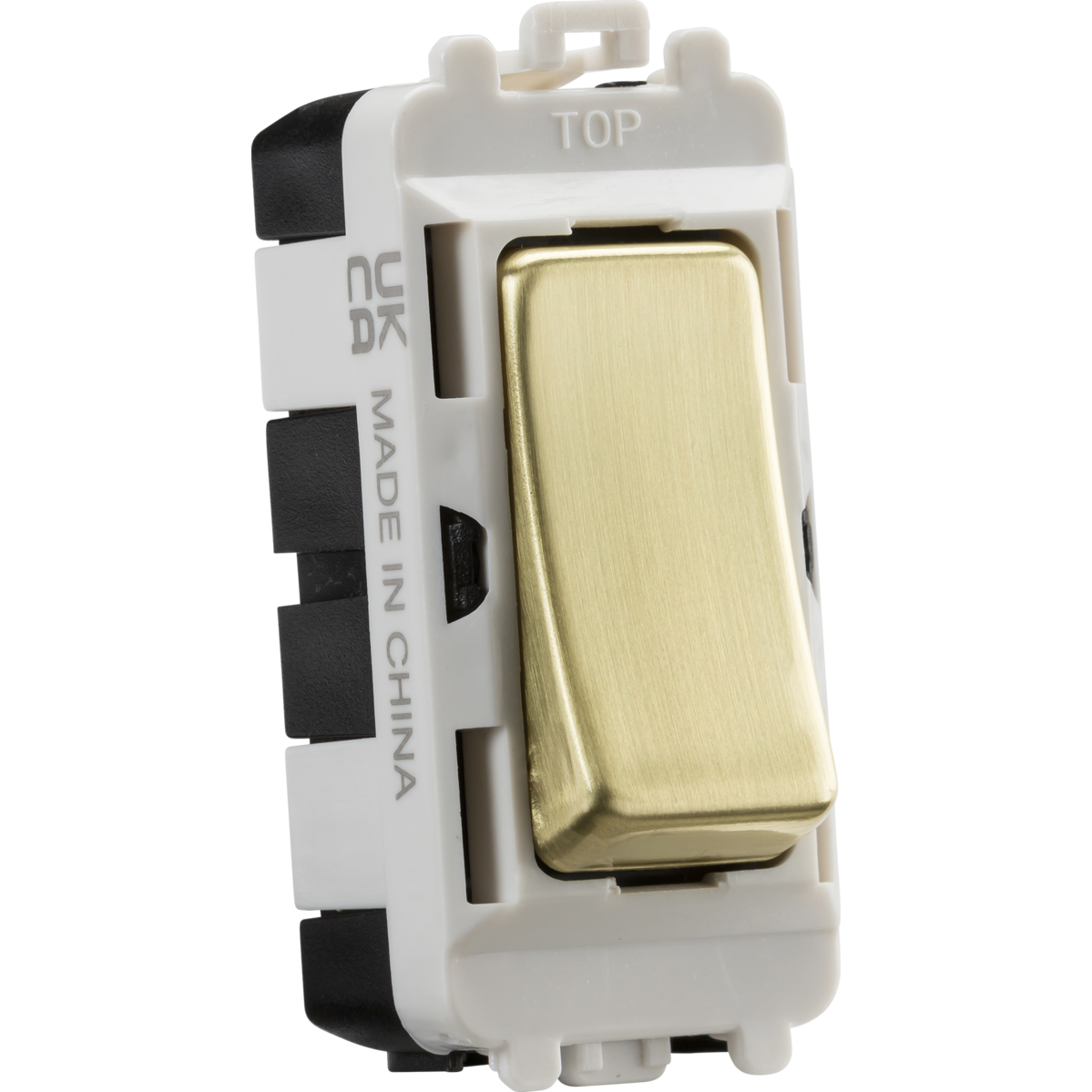 Knightsbridge GDM002BB 20AX DP grid module - brushed brass