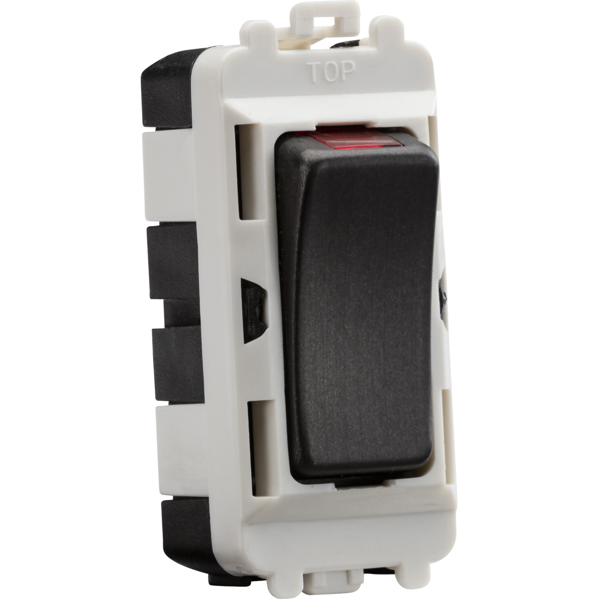 Knightsbridge GDM003SB 20AX DP grid module with LED indicator - smoked bronze