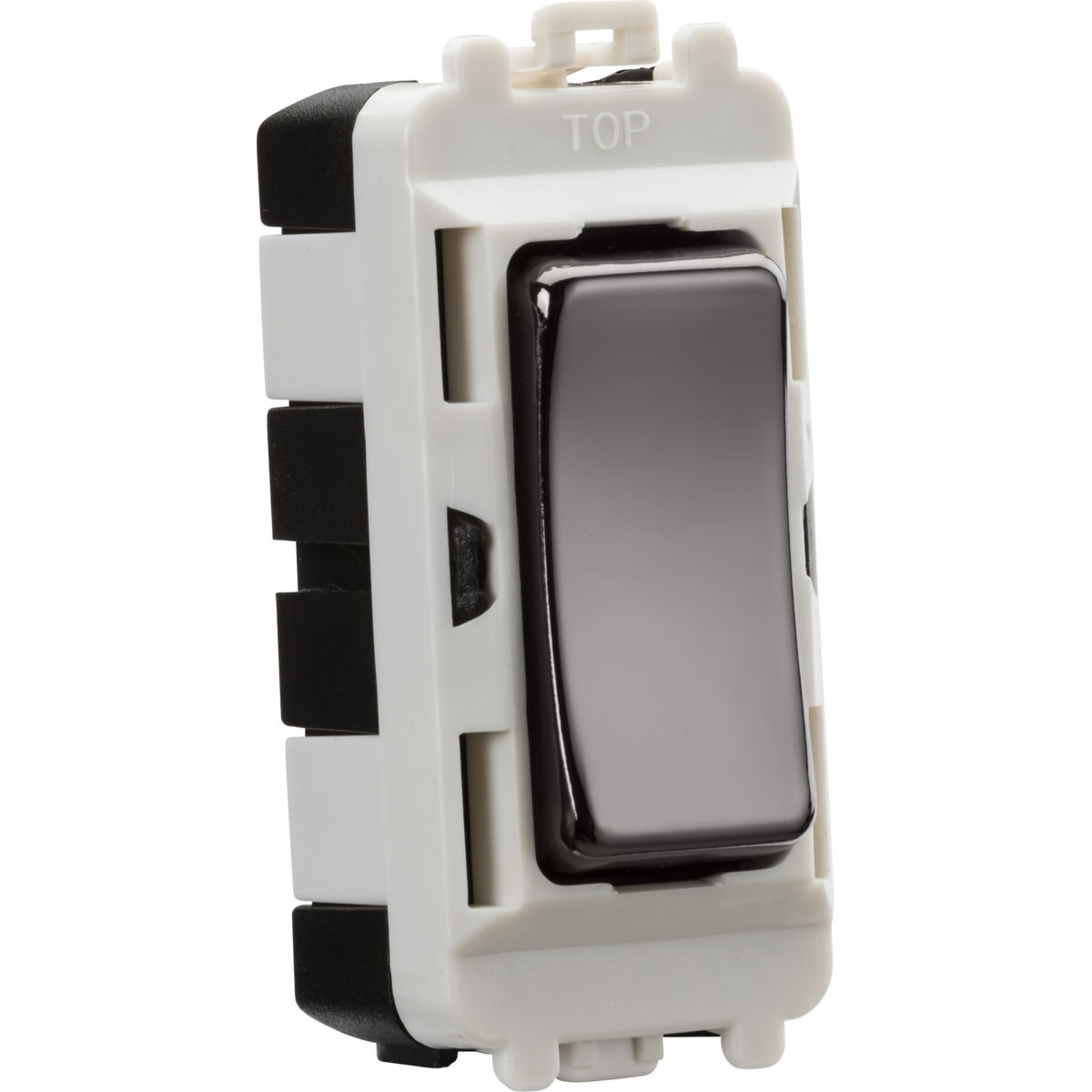 Knightsbridge GDM004BN 20AX 2 way SP module (centre off) - black nickel