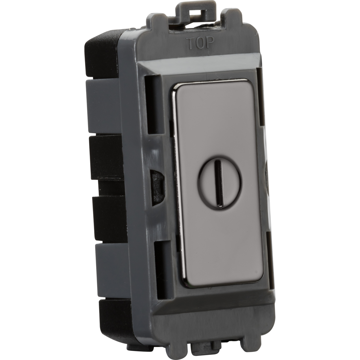 Knightsbridge GDM009BN 20AX 2 way SP key module - black nickel