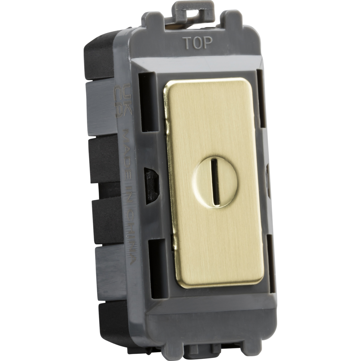 Knightsbridge GDM010BB 20AX DP key module - brushed brass
