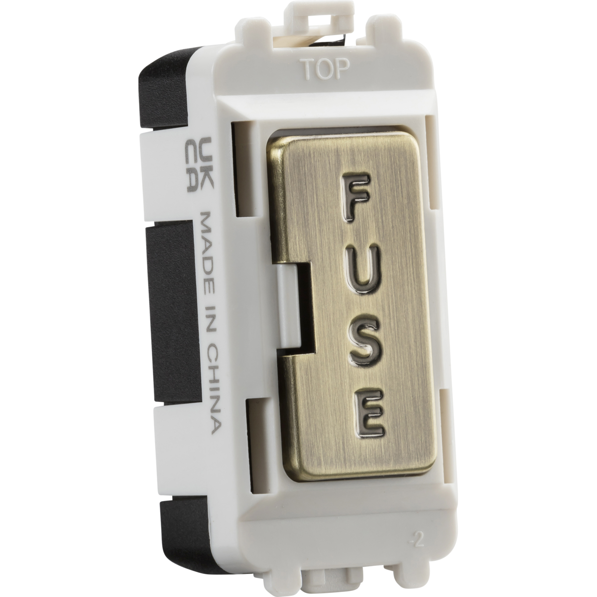 Knightsbridge GDM011AB 13A fused module - antique brass