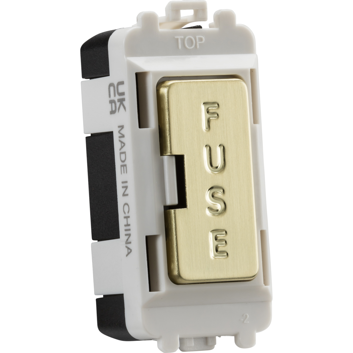 Knightsbridge GDM011BB 13A fused module - brushed brass