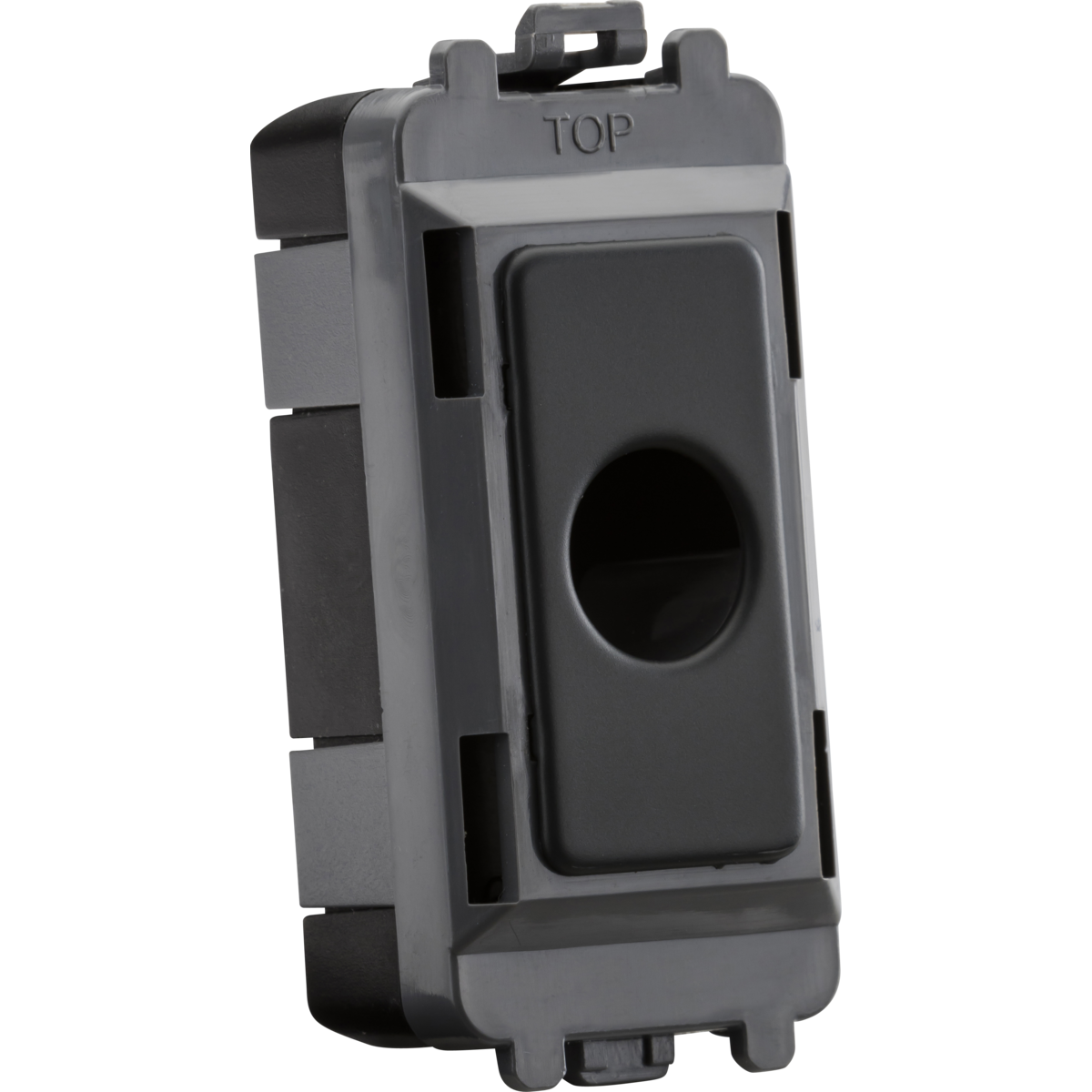 Knightsbridge GDM012AT Flex outlet module (up to 10mm) - anthracite