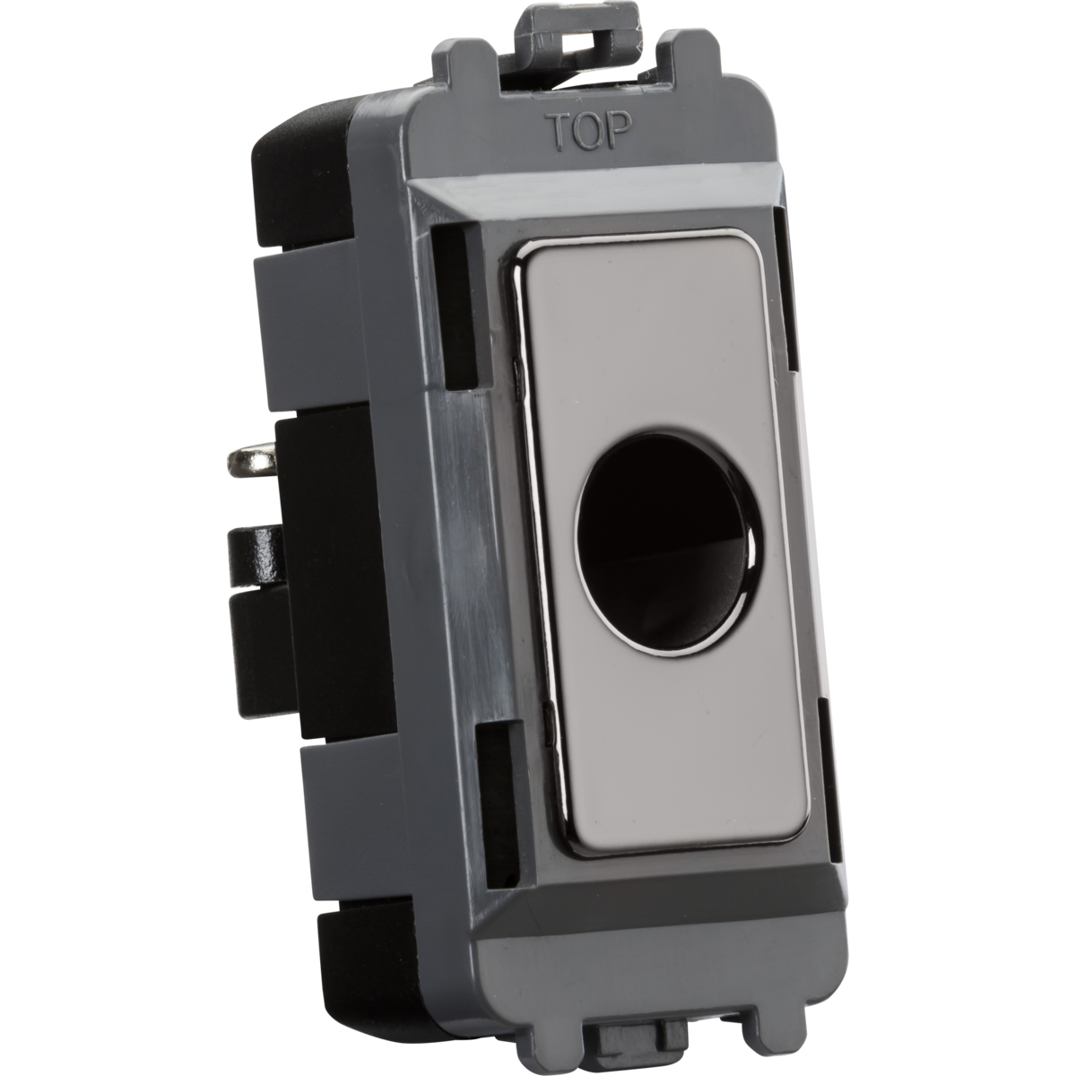 Knightsbridge GDM012BN Flex outlet module (up to 10mm) - black nickel
