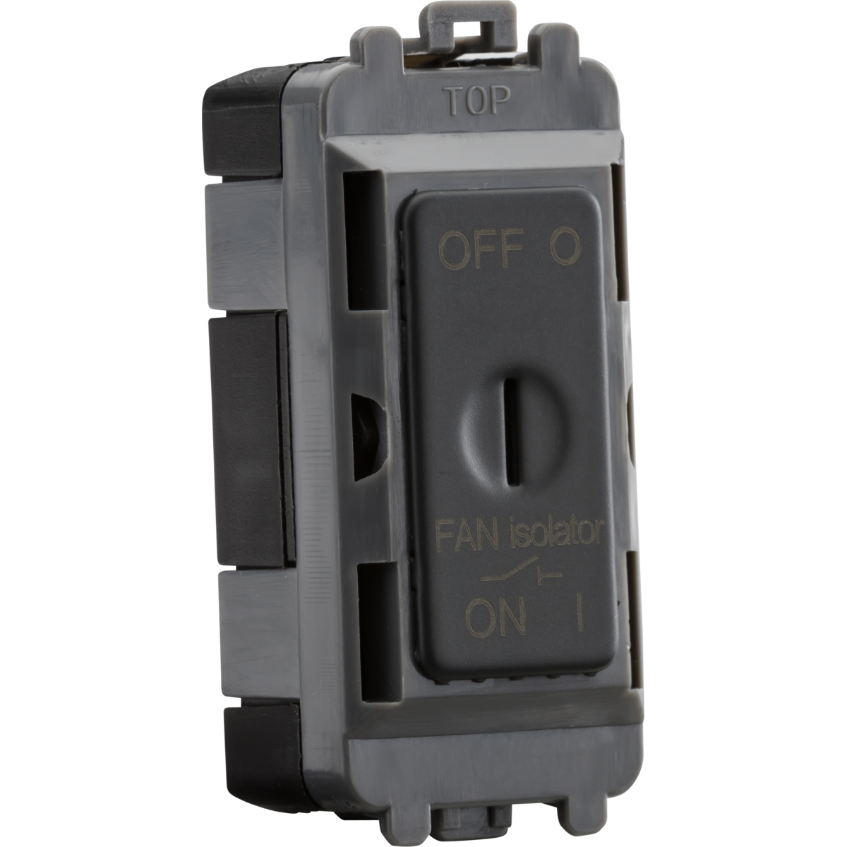Knightsbridge GDM021AT 10A Fan Isolator Key Switch Module anthracite