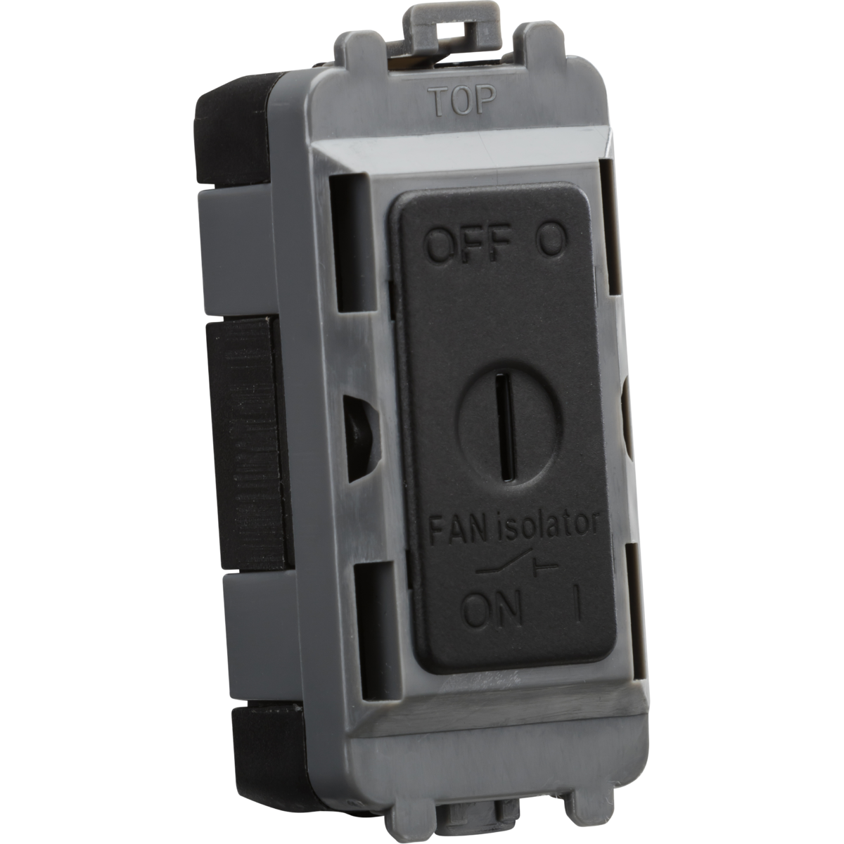 Knightsbridge GDM021MB 10A Fan Isolator Key Switch Module Matt Black