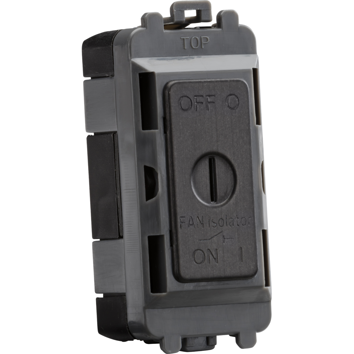 Knightsbridge GDM021SB 10A Fan Isolator Key Switch Module smoked bronze