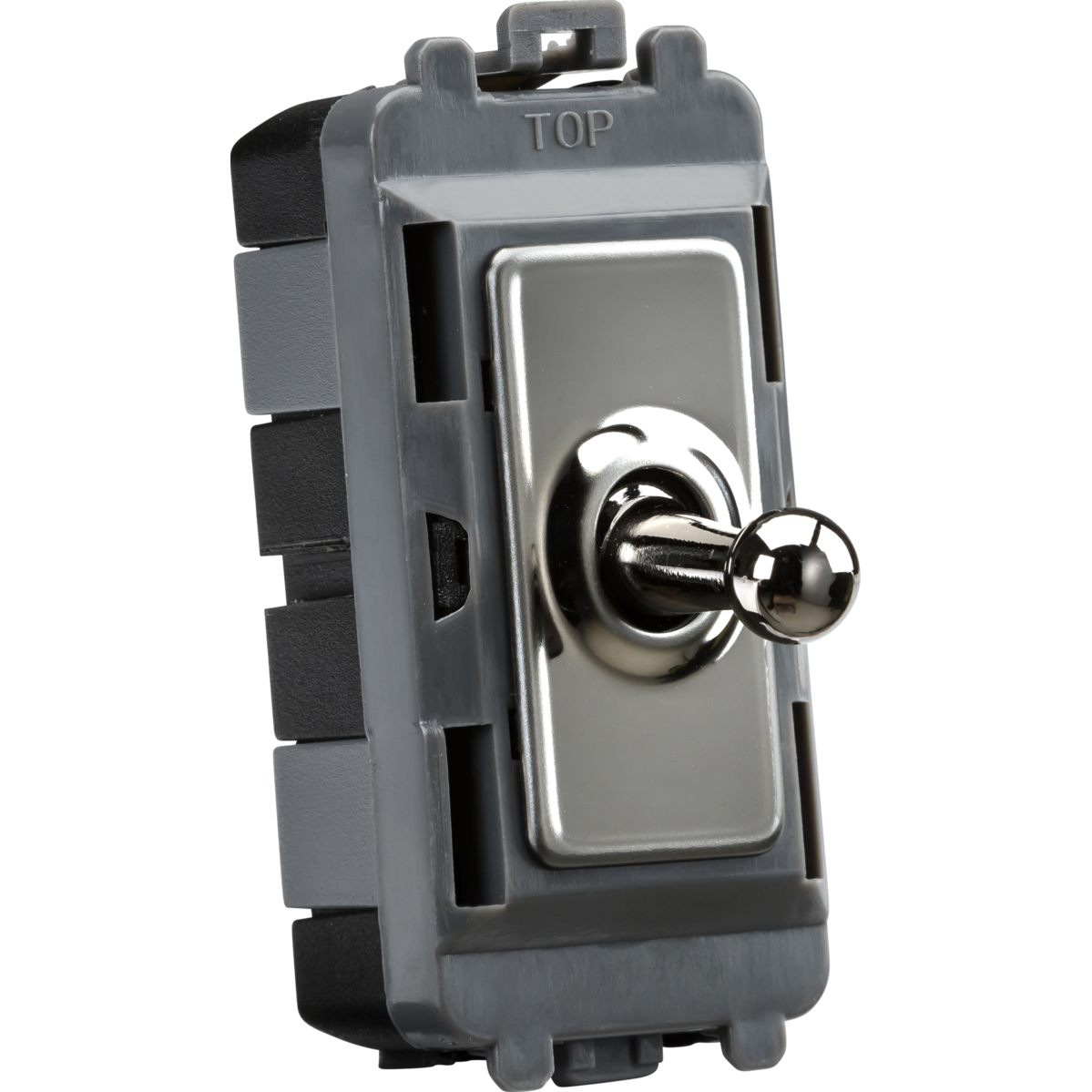Knightsbridge GDM05TOGBN 20AX Intermediate Grid Toggle Switch - black nickel