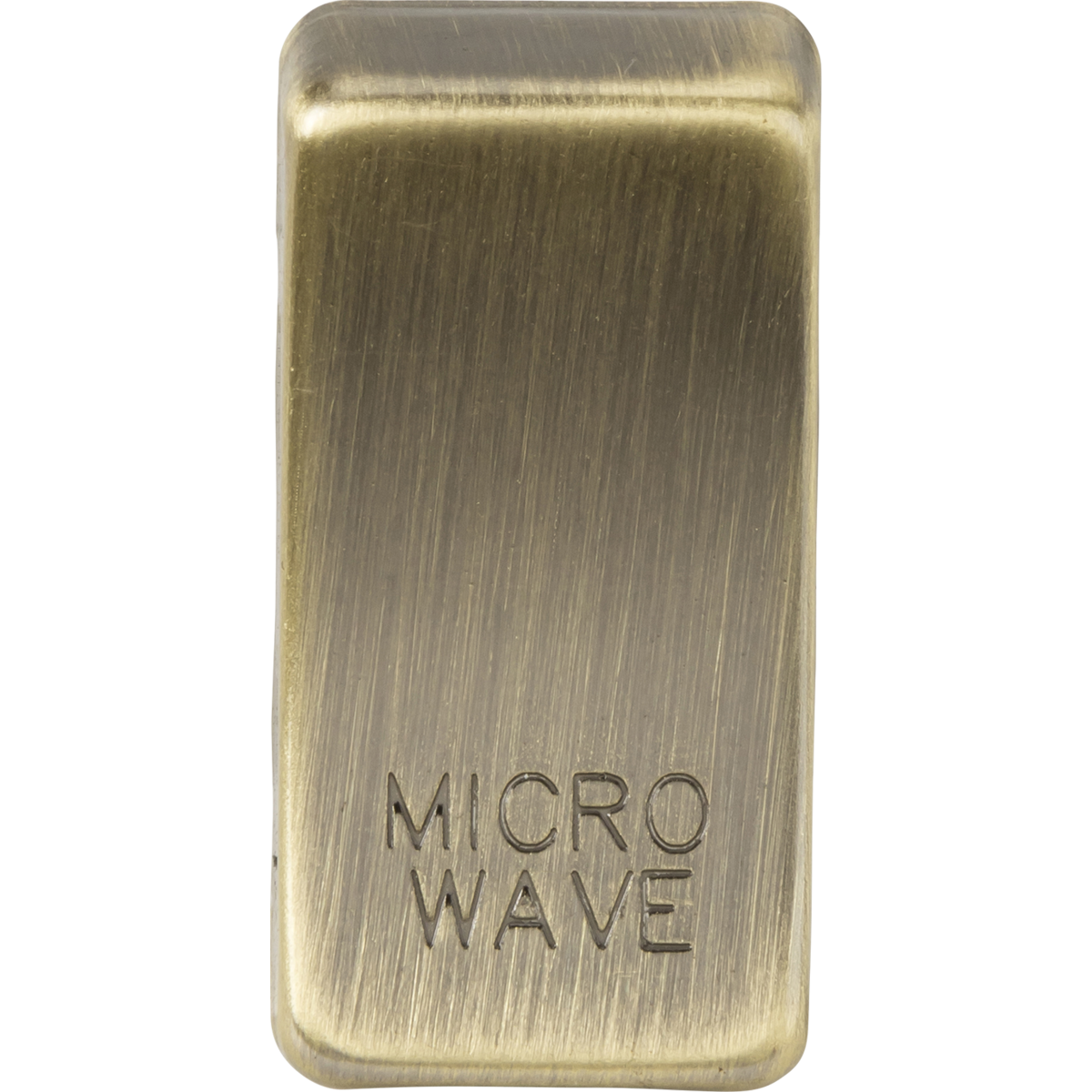 Knightsbridge GDMICROAB Switch cover "marked MICROWAVE" antique brass