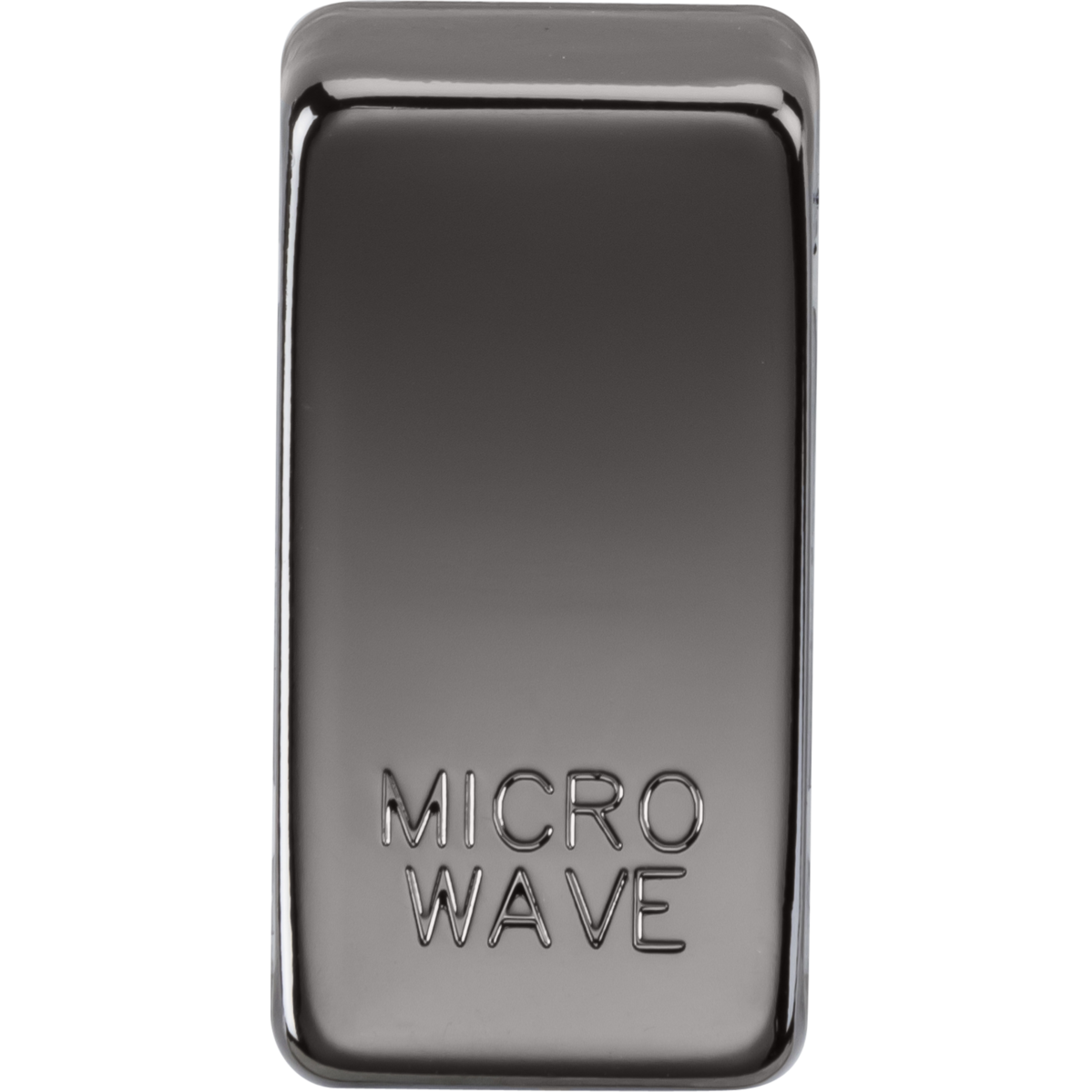 Knightsbridge GDMICROBN Switch cover "marked MICROWAVE" black nickel
