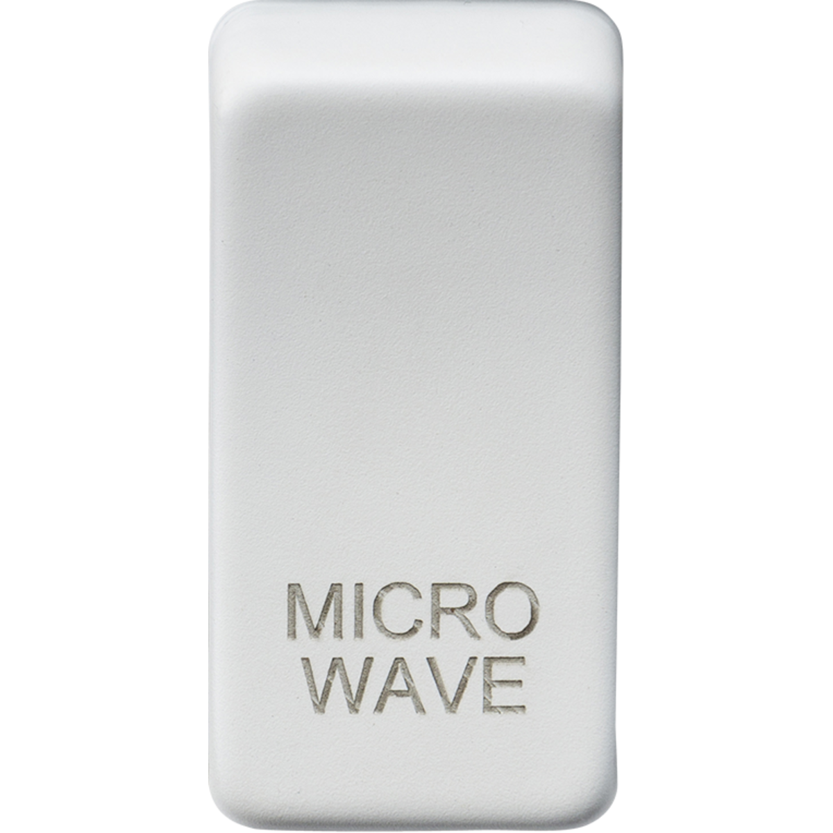Knightsbridge GDMICROMW Switch cover "marked MICROWAVE" matt white