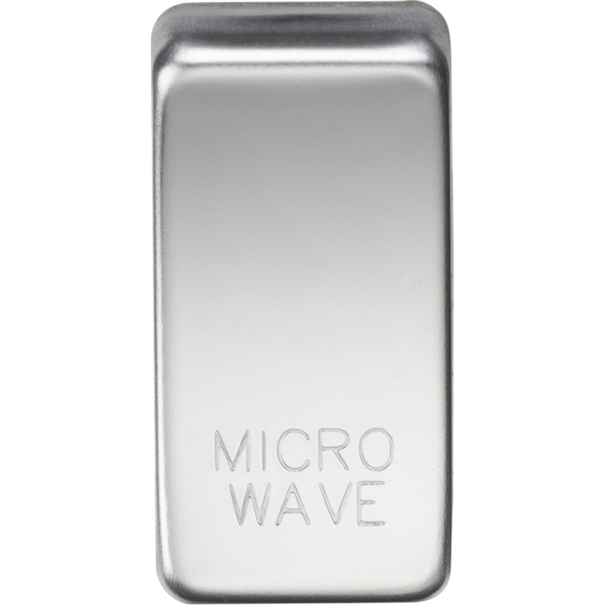 Knightsbridge GDMICROPC Switch cover "marked MICROWAVE" polished chrome